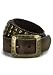 1 1/2 Inch Blk Leather Pyramid Studded Belt