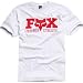 Casual Shorts - Fox Racing Daytona Retro Men's Short-Sleeve Casual T-Shirt/Tee - White/Red / Medium