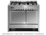 Baumatic 100cm Dual Fuel Twin Cavity Cooker Stainless Steel