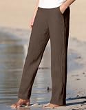 Crinkle-linen Drawstring Pant