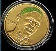1996 Highland Mint "LIMITED EDITION" NBA Basketball Collectible BRONZE Coin: Dennis Rodman w/ Green Hair - Chicago Bulls