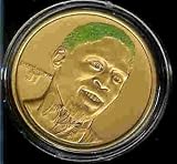 1996 Highland Mint "LIMITED EDITION" NBA Basketball Collectible BRONZE Coin: Dennis Rodman w/ Green Hair - Chicago Bulls