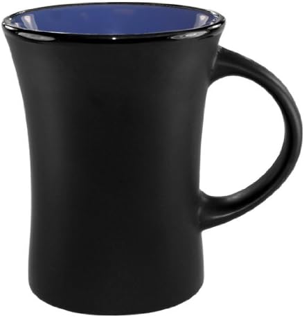 4 Pack - 10 ounce Flair Cup - Matte Black with Ocean Blue Interior