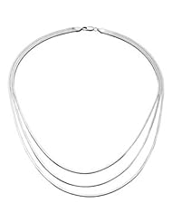 18" 3 Strand Snake Chain in Sterling Silver