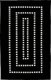 828 Himalayan Collection Contemporary Area Rug Black, 100% Wool Hand-knotted.
