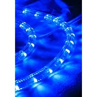 110V 166Ft Blue LED Rope Light Package - Premium Grade