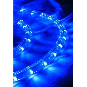 110v 66' Blue LED rope Light Package - Premium Grade by 