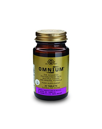 Solgar Omnium Phytonutrient Complex Multiple Vitamin and Mineral Formula Tablets, 30 Count