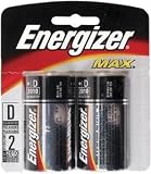 ENERGIZER 95BP-2 Long-Life Alkaline Batteries (D 2-pk)