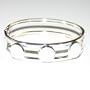 Silver Tone Bangle Bracelet (UBB-031)