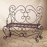  : Hammered Iron Garden Bench