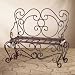 Hammered Iron Garden Bench