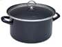 Chantal Enamel-On-Steel 6-Quart Casserole with Glass Lid, Cobalt Blue