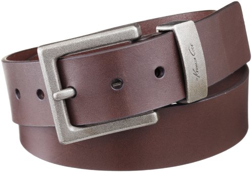 Kenneth Cole Men's Jean Bridle Strap Belt,Brown,34 