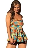 Brown Palm Island Tankini