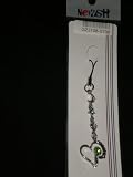 Gold Tone Bookmark with Moon Charm
