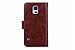 Galaxy S5 Wallet Case - Egrace Vintage Classic Magnetic Removable PU Leather Case with Strap and Built-in 9 Card Slots for Samsung Galaxy S5 / Galaxy SV/Galaxy S V (2014) (Brown)
