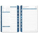 Monticello Daily Planner Refill, 2 Pages per Day, 5-1/2 x 8-1/2