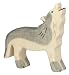 Holztiger Howling Wolf Wooden Figure_s-1