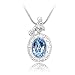 Search : Atlas Jewelry White Gold Swarovski Elements Aquarius Astrology Sign Crystal Pendant Necklace FREE GIFT BOX