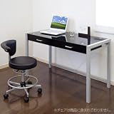 パソコンデスク ガラスデスク ブラック 100-DESK011BK [PC]