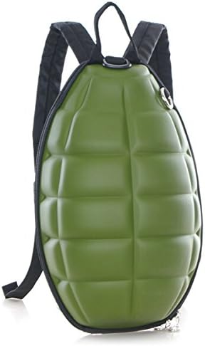 Pumud New Creative Grenade Design Stylish Aslant Camouflage Bag & Satchel Travel Shoulder Bag (Green)