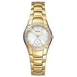 Bulova Ladies Diamond Accented Mother Of Pearl Watch #98W06 by Bulova