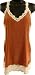 Bebe Shirt Top Tank Romantic Lace Trim Pintuck Silk M