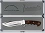 11 1/2" Maxam Military Bowie Knife with Case