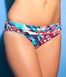 Tropical Plumes Shirred Hipster Swimwear Bottom