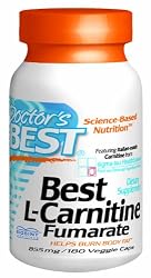 Doctor's Best Best L-Carnitine Fumarate Featuring Sigma Tau Carnitine (855 Mg) Vegetable Capsules, 180-Count