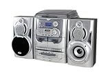 Soundmaster MCD 5035 USB Stereo-Hifi-Musikcenter mit Plattenspieler, 3fach CD-Wechsler, Doppelkassette, RDS, PLL-Radio und Encoding Funktion - 
