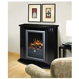 Electrolog by Dimplex Electraflame Mozart Electric Fireplace in Gloss Black