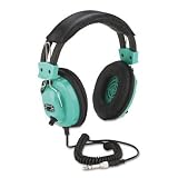AMPLIVOX PORTABLE SOUND SYS. / Deluxe stereo headphones with mono volume control, aqua / APLSL1002 / Sold as 1 Each / Mfr Part # SL1002 \*/ Deluxe stereo headphones with mono volume control, aqua