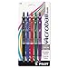 Acroball Colors Ball Point Pen, 1mm, Black/Blue/Green/Purple/Red, 5/Pack
