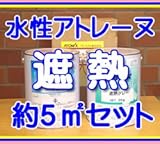 アトミクス 約5平米セット 遮熱防水 アトレーヌ水性 約1.5坪分 遮熱グレー