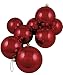 Club Pack of 16 Shiny Arrogant Red Glass Ball Christmas Ornaments 3.25" (80mm)