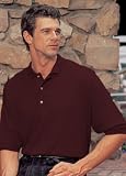 Big Mens 100% Cotton Short-Sleeved Interlock Polo Shirt (Big & Tall and Regular Sizes)