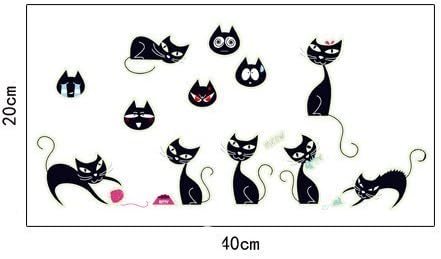PeelCo Glow in the Dark Black Cat Decal multipurpose Halloween Sticker (Laptop, refrigerator, car) by PeelCo