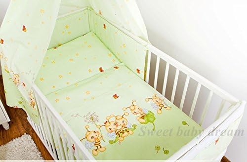 3 pieces ensemble de literie pour bébés 120x90 cm. 100% coton