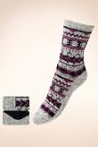 2 Pairs of Thermal Abstract Print Socks with Wool [T60-7115-S-FO32]