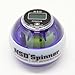 NSD Power Winners Lit Spinner Gyroscopic Wrist and Forearm Exerciser Featuring Digital LCD Counter and LED Light, Purple