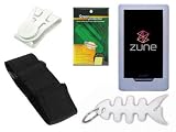 Search : TPA- Accessory Combo Kit for Microsoft Zune HD 16GB / 32GB Series: Includes Clear Durable Flexible Soft Silicone Skin Case, Premium Reusable LCD Screen Protector, Elastic Armband, Belt Clip, Fishbone Style Keychain