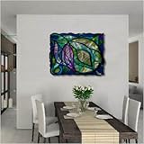 IMAGE OF Stained Swirls Abstract Wall Art - 23.5