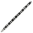 8" Hematite Stingray Link Bracelet
