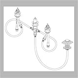 IMAGE OF Delta R26066 4-Hole Roman Tub - Rough-In Kit Only, Chrome