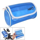 Clear Blue Soft Plastic Front Bicycle Handlebar Pouch