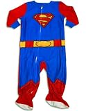 Superman - Infant And Toddler Boys Superman Blanket Sleeper, Red, Royal
