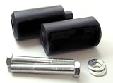 99-02 Yamaha YZFR6 YZF R6 Logo Black Frame Sliders