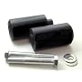 99-02 Yamaha YZFR6 "YZF R6" Logo Black Frame Sliders